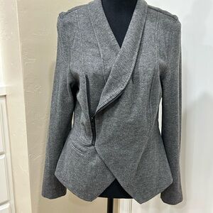 CAbi Rebel Moto Charcoal Asymmetrical Ponte